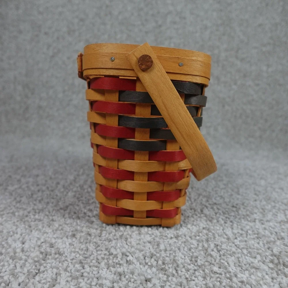 Longaberger 25th Anniversary Basket 1973-1998 Americana Red Blue Vintage